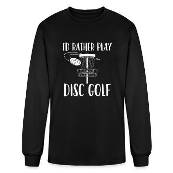 Disc Golf Disc Golfer Disc Golf Player - Men's Long Sleeve T-Shirt - black - Front