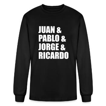Juan pablo jorge ricardo travel - Men's Long Sleeve T-Shirt - black - Front