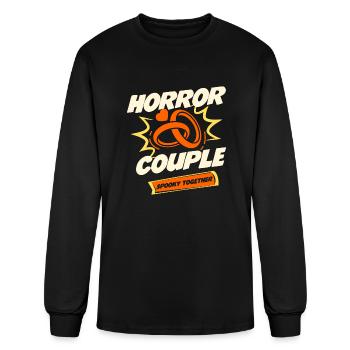 Horror Couple Halloween Anniversary for Married - Men's Long Sleeve T-Shirt - black - Front