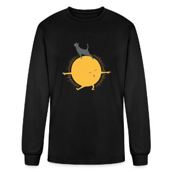 Good Meowing - Men's Long Sleeve T-Shirt - black - Front