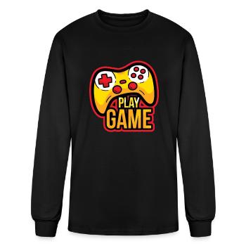 Play Game - Men's Long Sleeve T-Shirt - black - Front
