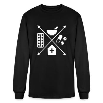 pharmacy - Men's Long Sleeve T-Shirt - black - Front