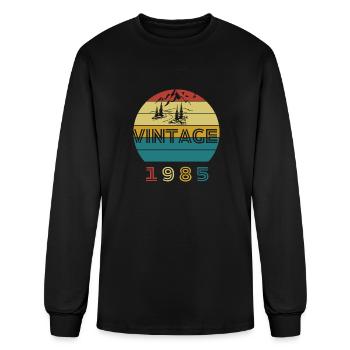 Vintage 1985 - Men's Long Sleeve T-Shirt - black - Front