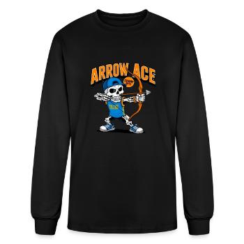 arrow ace - Men's Long Sleeve T-Shirt - black - Front