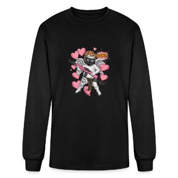 a provocative and edgy cherub T Shirt - Men's Long Sleeve T-Shirt - black - Front