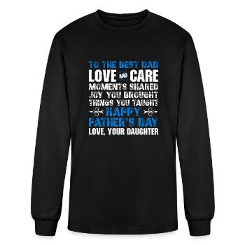 To The Best Dad - Men's Long Sleeve T-Shirt - black - Front
