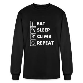 Climbing - Men's Long Sleeve T-Shirt - black - Front