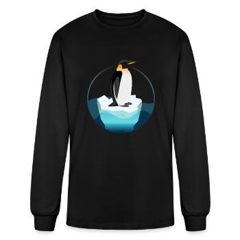 penguin ice floe emperor penguin - Men's Long Sleeve T-Shirt - black - Front