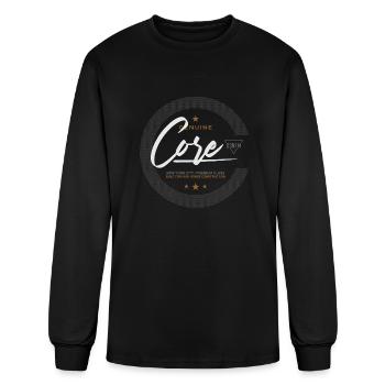 CORE TYPOGRAPHY - Men's Long Sleeve T-Shirt - black - Front