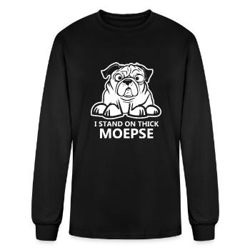 I STAND ON THICK MOEPSE - Men's Long Sleeve T-Shirt - black - Front