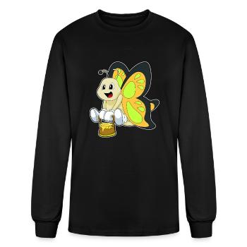 Butterfly With Honey - Men's Long Sleeve T-Shirt - black - Front