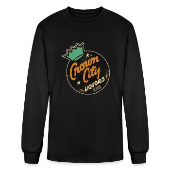 Vintage North Carolina Liquor Store - Men's Long Sleeve T-Shirt - black - Front