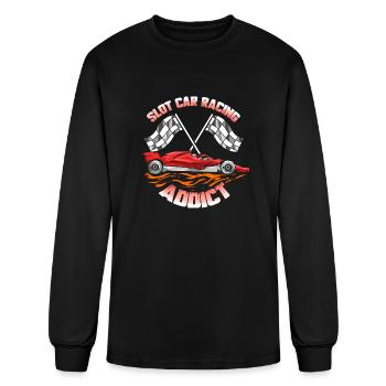 Slot Car Racing Addict Slotcar - Men's Long Sleeve T-Shirt - black - Front