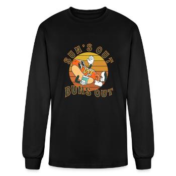 Suns out buns out tumblr - Men's Long Sleeve T-Shirt - black - Front