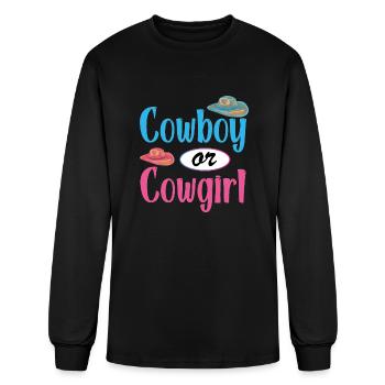 Cowboy Or Cowgirl - Men's Long Sleeve T-Shirt - black - Front