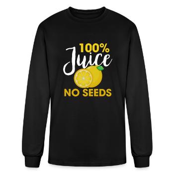 Juice No Seed - Men's Long Sleeve T-Shirt - black - Front