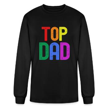 Top Dad - Men's Long Sleeve T-Shirt - black - Front