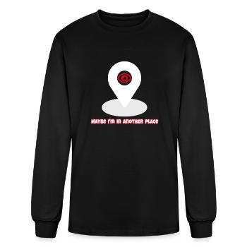 My place - Men's Long Sleeve T-Shirt - black - Front