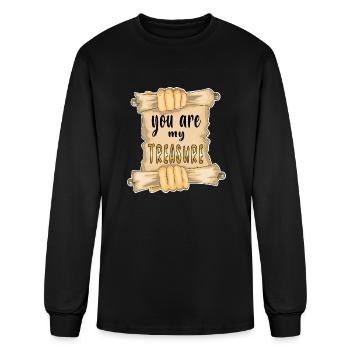 You Are My Treasure - Men's Long Sleeve T-Shirt - black - Front
