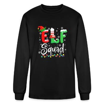 Elf Squad - Men's Long Sleeve T-Shirt - black - Front