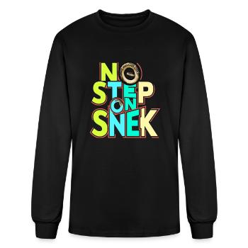 No Step On Snek - Men's Long Sleeve T-Shirt - black - Front