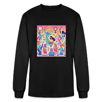 Women's Achievements - Men's Long Sleeve T-Shirt - black - Front