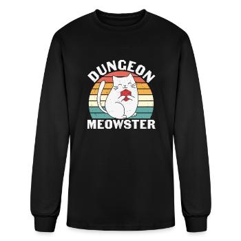 Dungeon meowster - Men's Long Sleeve T-Shirt - black - Front