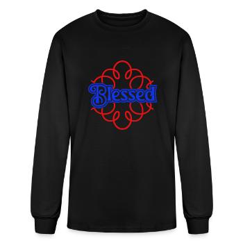 Blessed - Men's Long Sleeve T-Shirt - black - Front