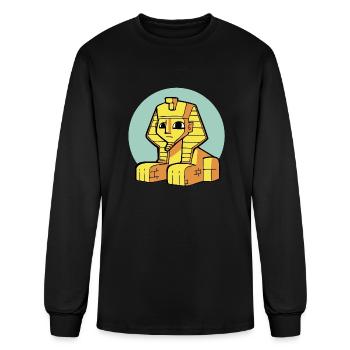 Adorable Egyptian Great Sphinx - Men's Long Sleeve T-Shirt - black - Front
