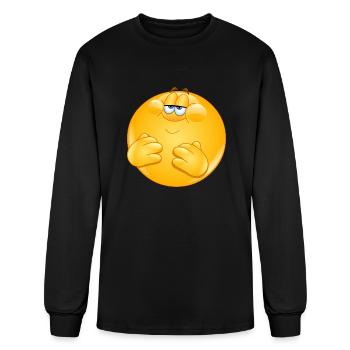 Full Emoticon - Men's Long Sleeve T-Shirt - black - Front