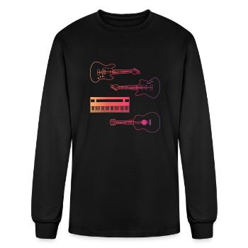 80s Rock - Men's Long Sleeve T-Shirt - black - Front