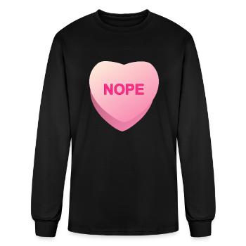 Nope - Men's Long Sleeve T-Shirt - black - Front