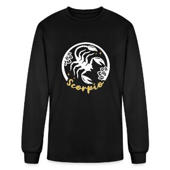 Scorpio Zodiac Sign - Men's Long Sleeve T-Shirt - black - Front