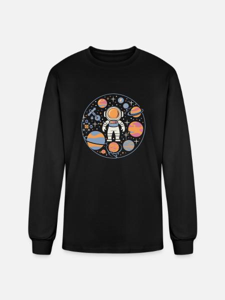 Celestial Odyssey - Men's Long Sleeve T-Shirt - black
