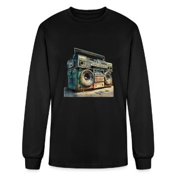 Ghetto Blaster Dabbing Boombox - Men's Long Sleeve T-Shirt - black - Front