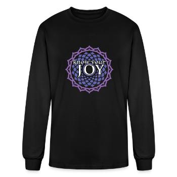 Crown Chakra Joy - Men's Long Sleeve T-Shirt - black - Front