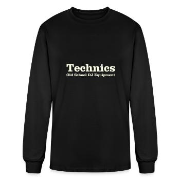 technics white - Men's Long Sleeve T-Shirt - black - Front