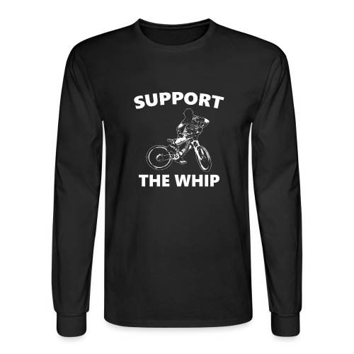 Support the Whip for light colored shirts - Men's Long Sleeve T-Shirt