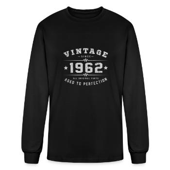 1962 Aged To Perfection - Men's Long Sleeve T-Shirt - black - Front