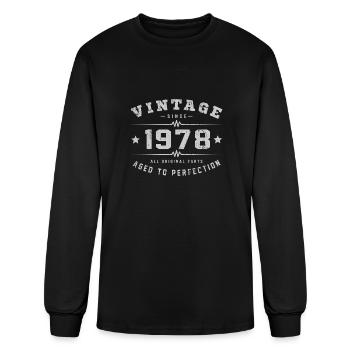 1978 Aged To Perfection - Men's Long Sleeve T-Shirt - black - Front