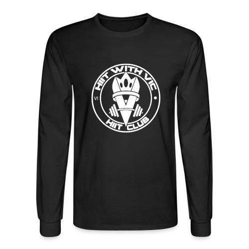 QueenV HIIT Club White - Men's Long Sleeve T-Shirt