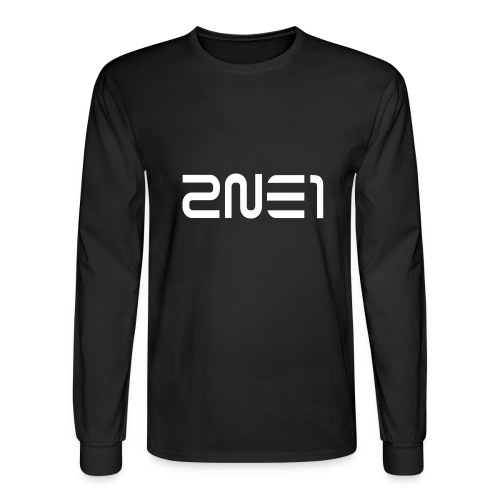 2NE1 Logo in White Women's V-Neck - Men's Long Sleeve T-Shirt
