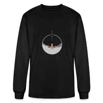 oboe rocket - Men's Long Sleeve T-Shirt - black - Front
