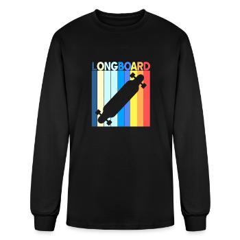 Longboard - Men's Long Sleeve T-Shirt - black - Front