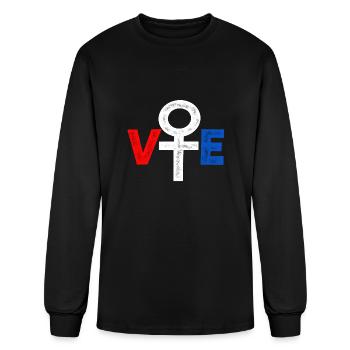 vote - Men's Long Sleeve T-Shirt - black - Front