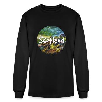 Scotland - Men's Long Sleeve T-Shirt - black - Front