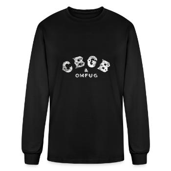 CBGB Distressed logo - Men's Long Sleeve T-Shirt - black - Front