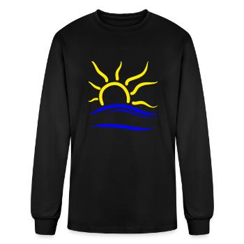 Nudism Symbol - Men's Long Sleeve T-Shirt - black - Front