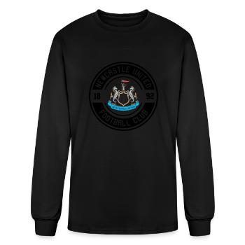 Newcastle United Core Crest - Men's Long Sleeve T-Shirt - black - Front
