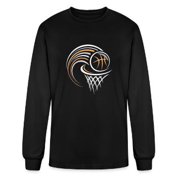 basket ball - Men's Long Sleeve T-Shirt - black - Front